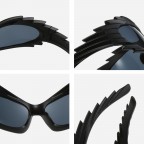 Y2K exaggerated large frame sunglasses