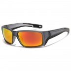 Colorful polarized riding square frame sunglasses