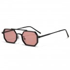 Small metal frame double beam sunglasses