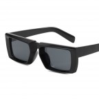 Rectangular large frame sunglasses