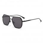 Double beam gradient large frame sunglasses