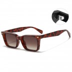 Square vintage thick frame sunglasses