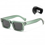 Retro rectangular small frame sunglasses