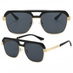 Double beam retro gradient sunglasses