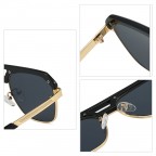 Double beam retro gradient sunglasses