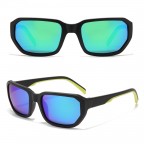 Vintage square framed polarized sunglasses