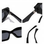 Polygon small frame color contrast sunglasses